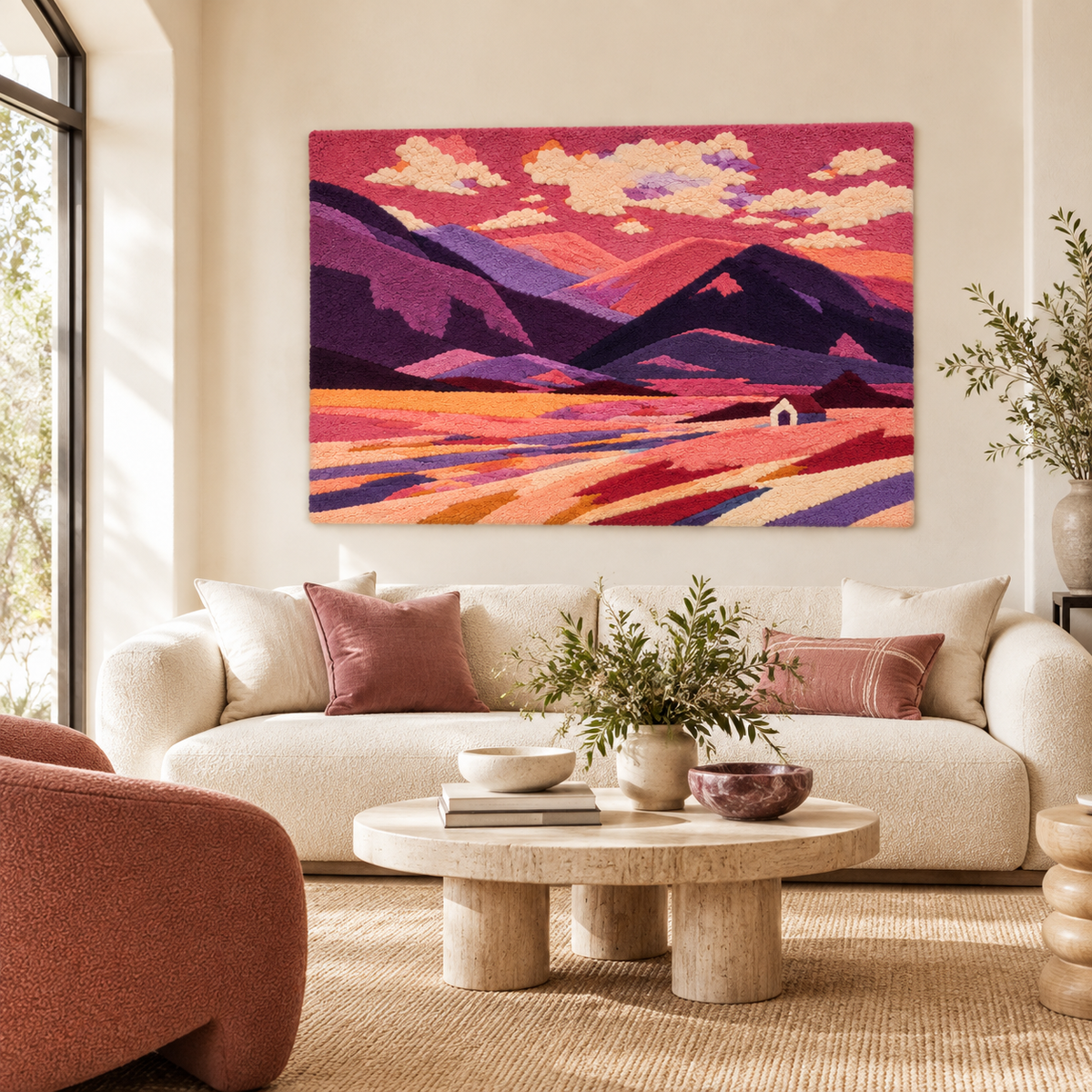 The Violet Valley Cottage — front-facing room scene