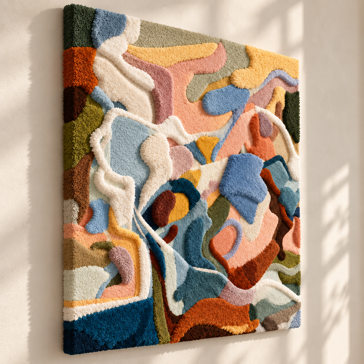 The Wandering Colour Line — angled relief view