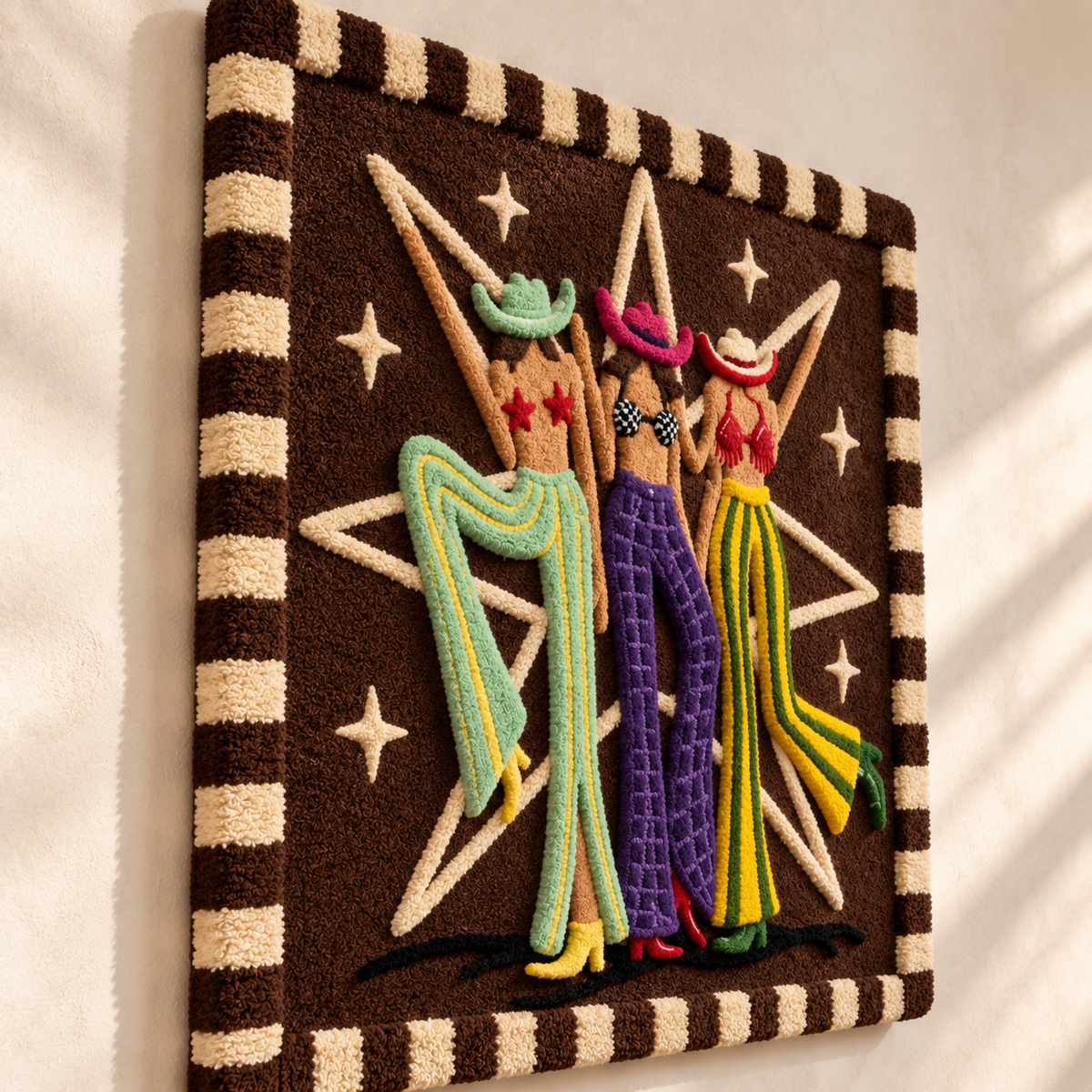 Three Beneath the Star — angled relief view