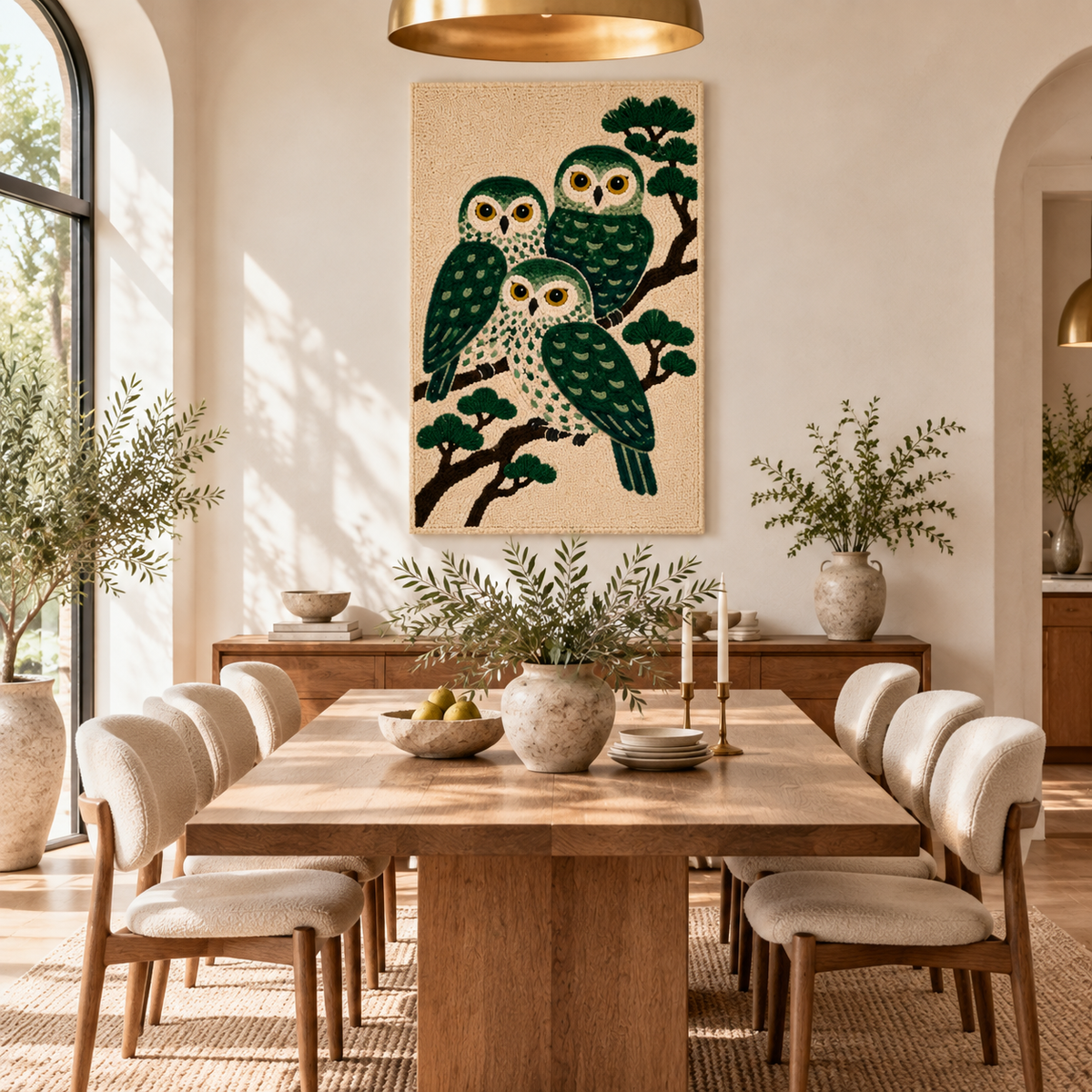 Three Owls in Evergreen — front-facing room scene [room-front]