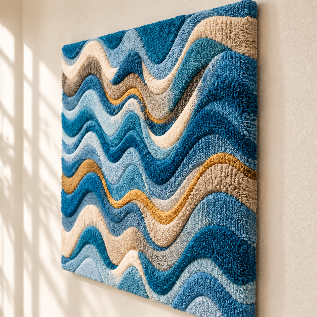 Tidal Blue Cadence — angled relief view