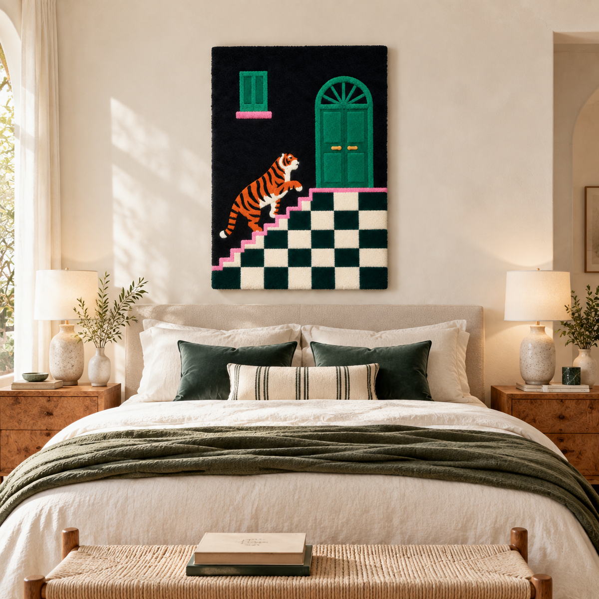 Tiger at the Emerald Door — room setting 3