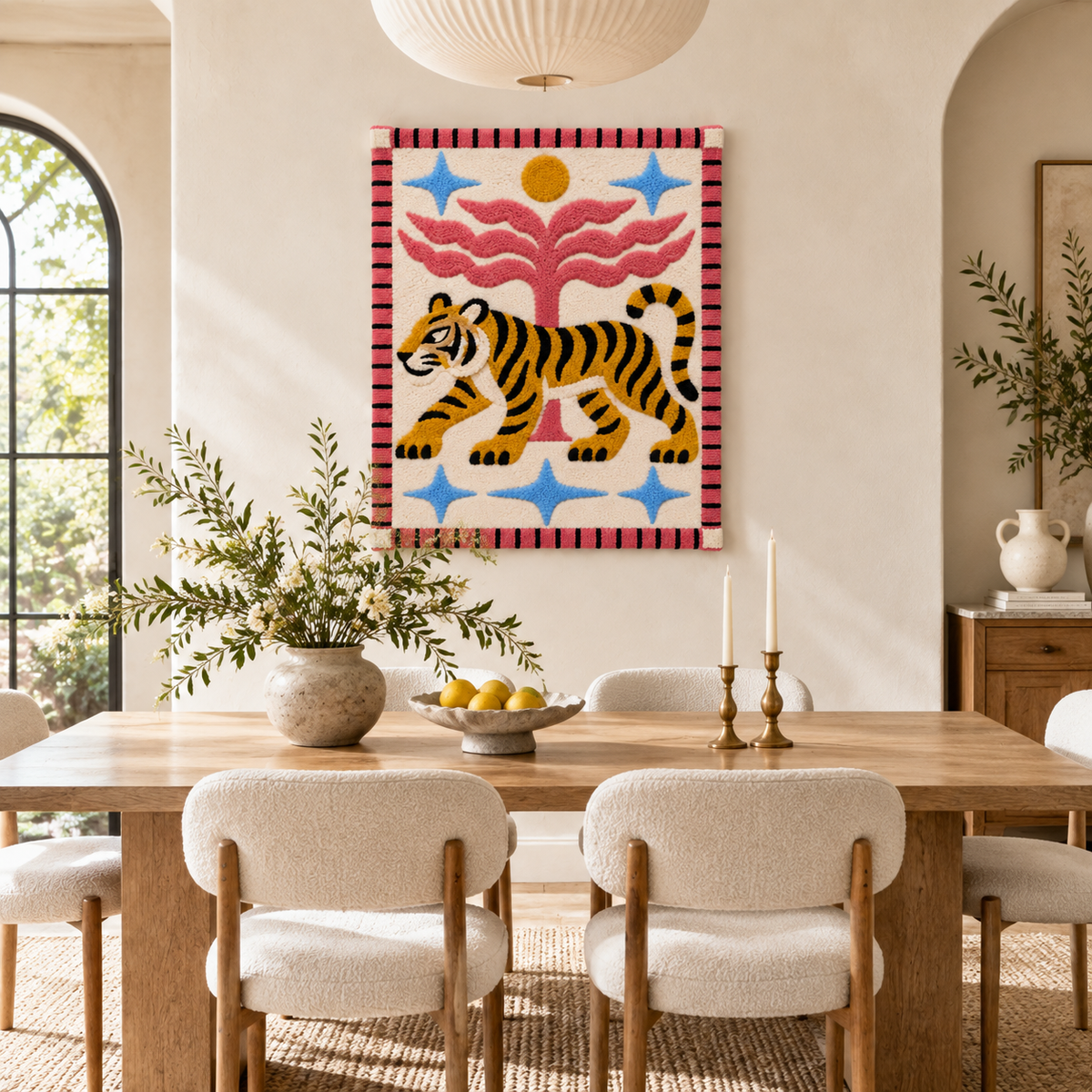 Tiger Beneath the Rose Tree — room setting 3