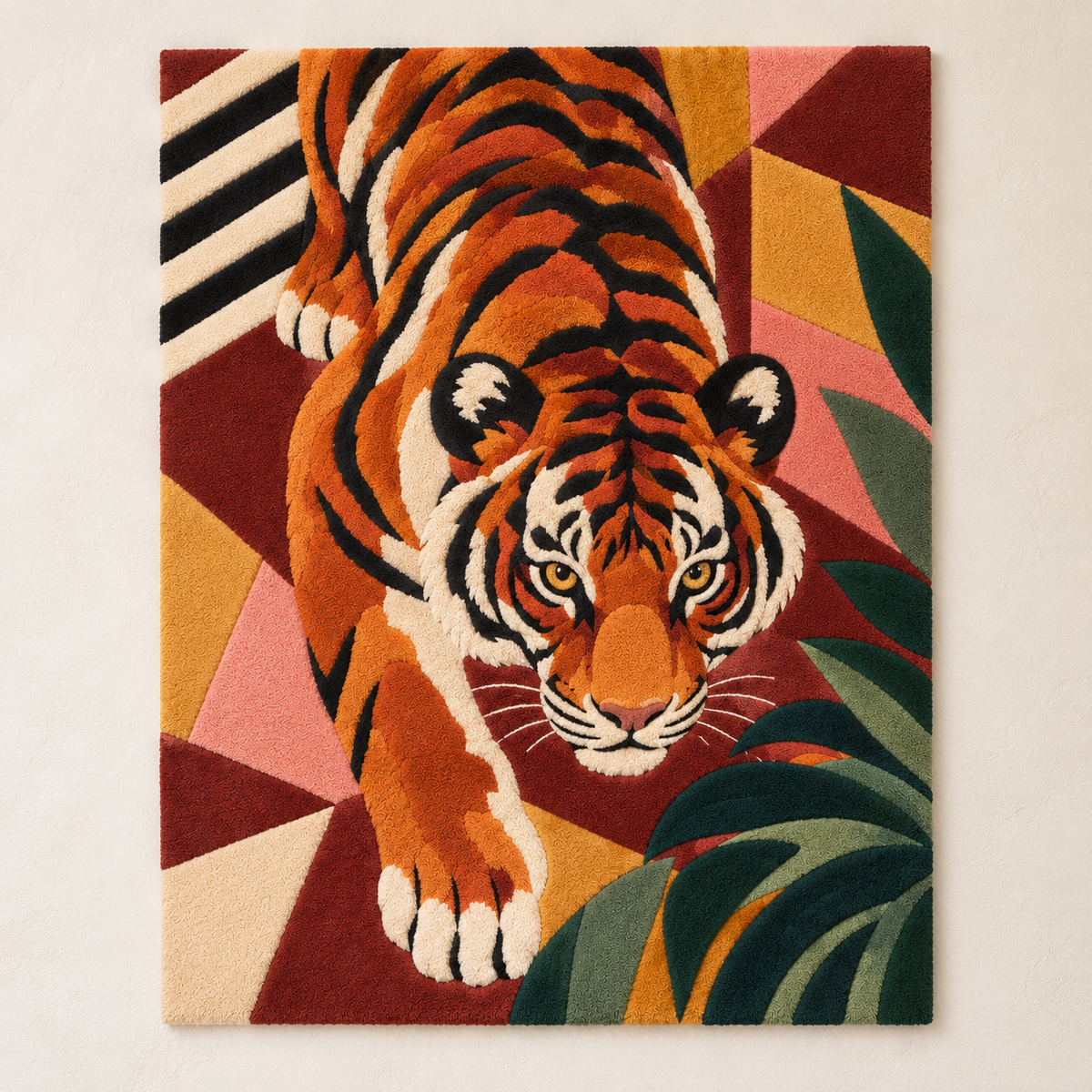 Tiger Through Geometry by Hewn Earth Studio — front product view [product-light]