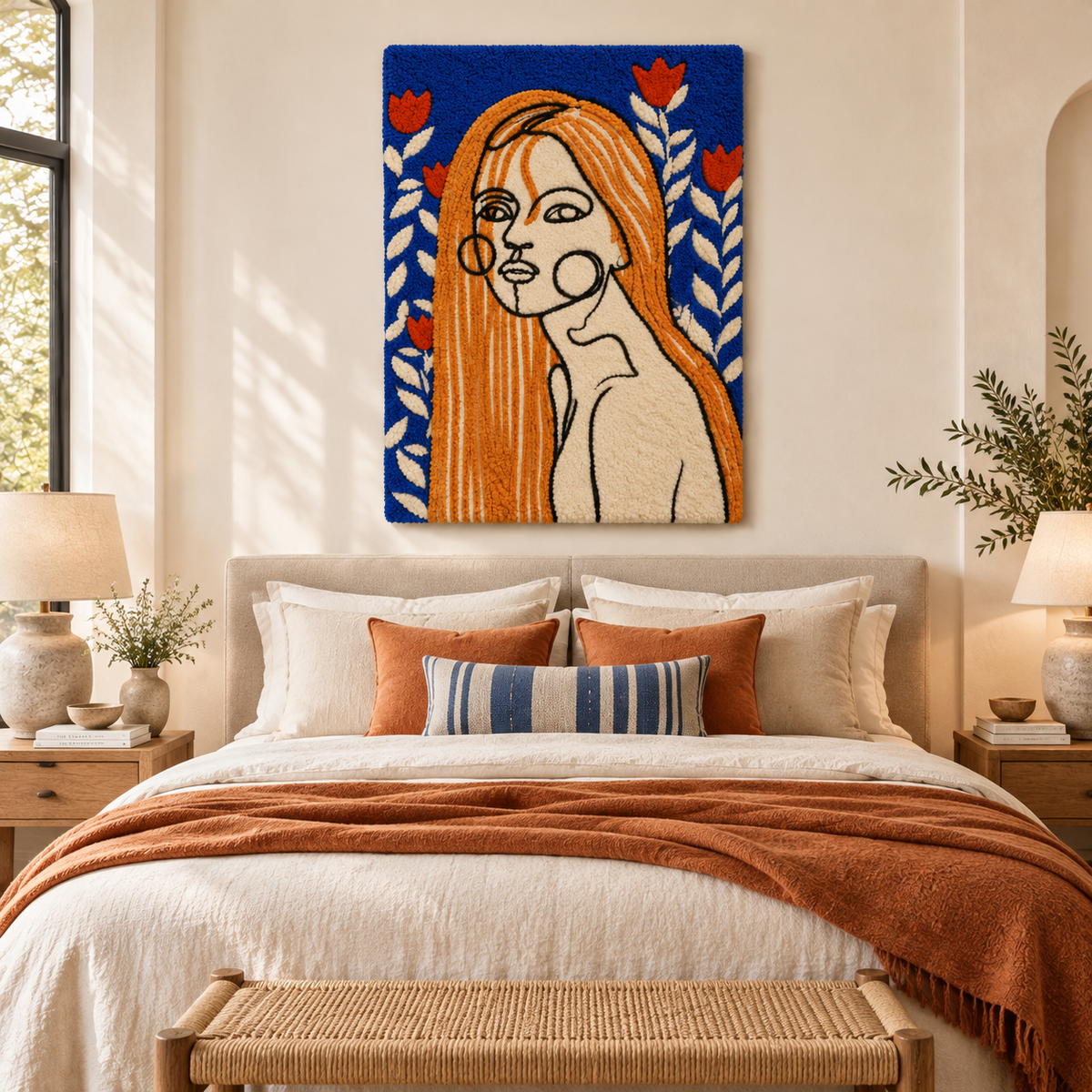 Cobalt Tulip Muse by Treechild — room setting