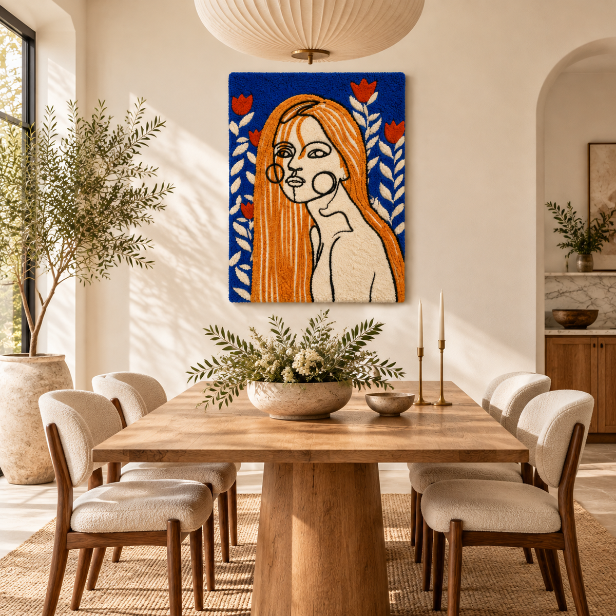 Cobalt Tulip Muse by Treechild — room setting