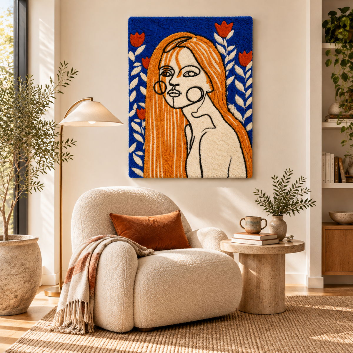 Cobalt Tulip Muse by Treechild — room setting