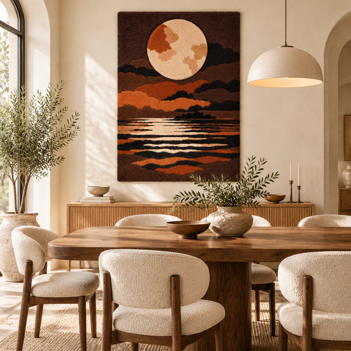 Copper Moonlit Sea by Treechild — room setting