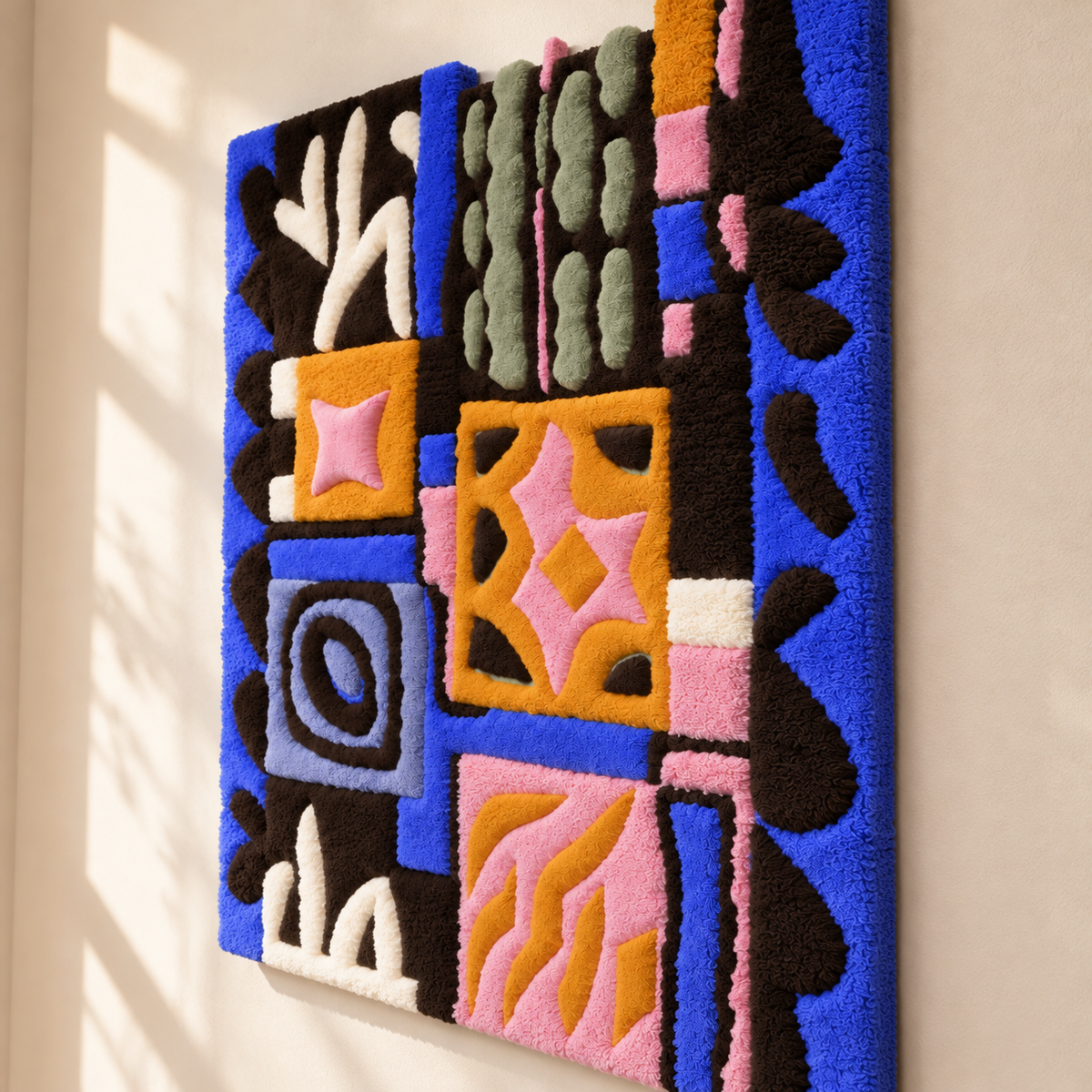 Electric Patchwork by Treechild — angled relief view