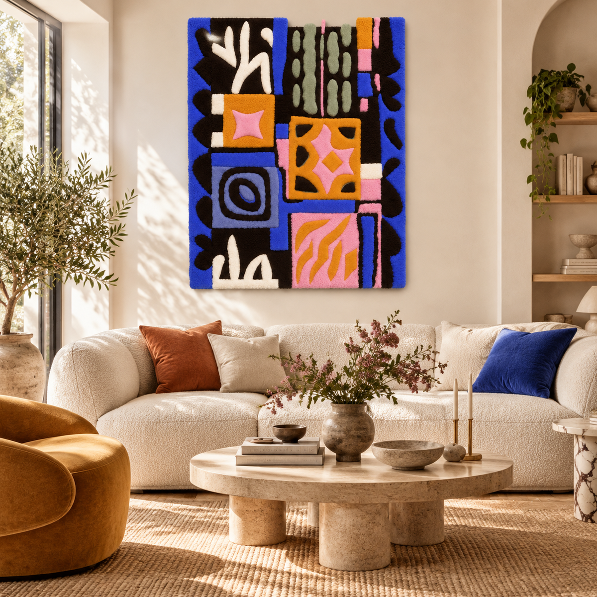 Electric Patchwork by Treechild — front-facing room scene [room-front]