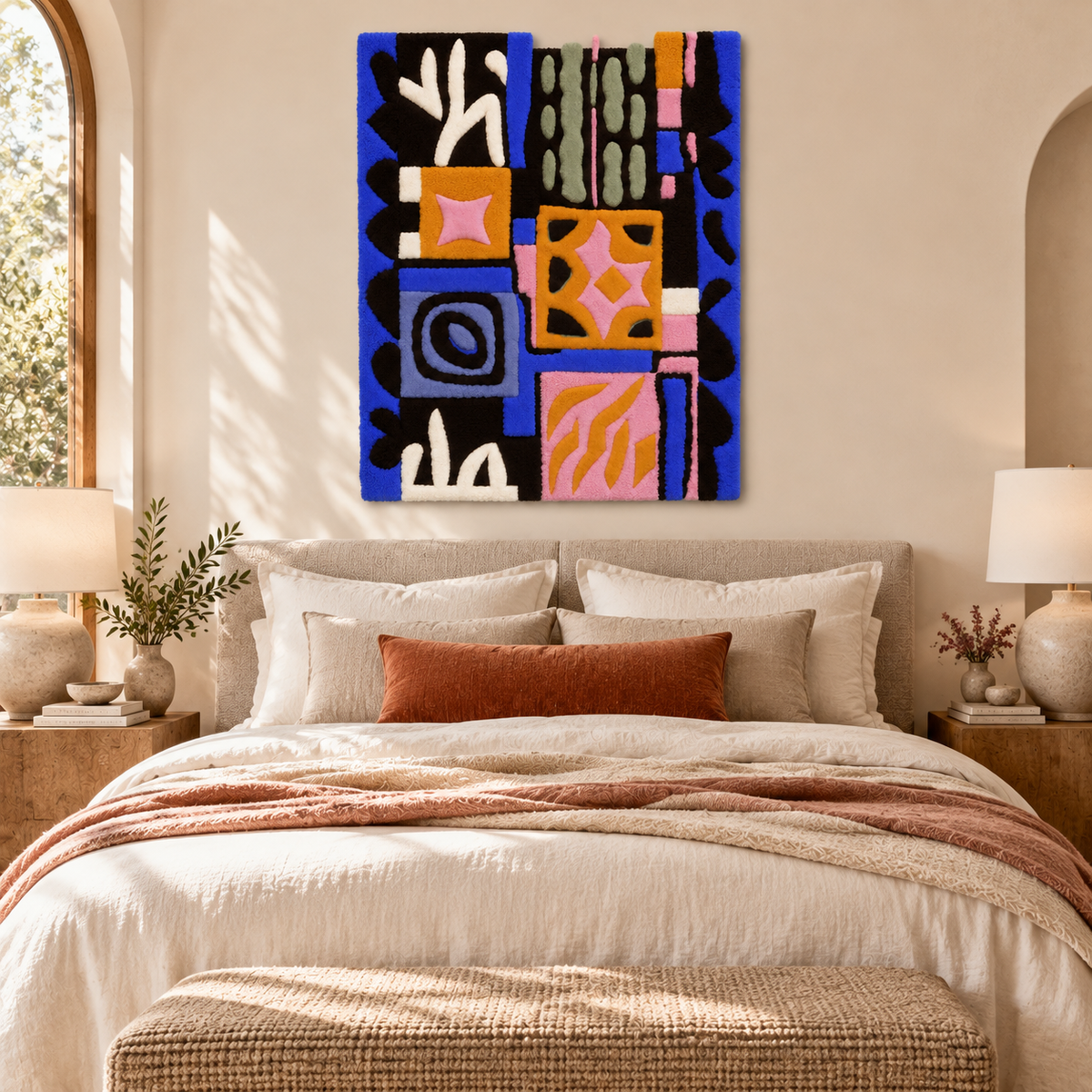 Electric Patchwork by Treechild — room setting