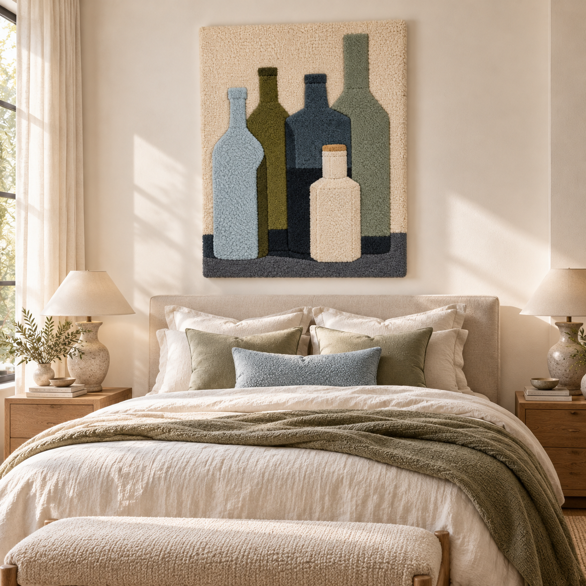 Five Quiet Bottles by Treechild — room setting