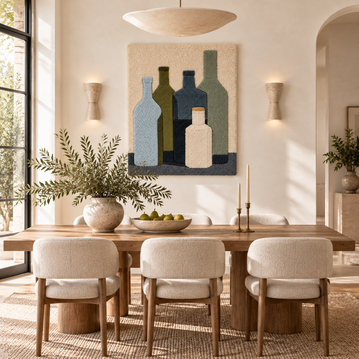 Five Quiet Bottles by Treechild — room setting