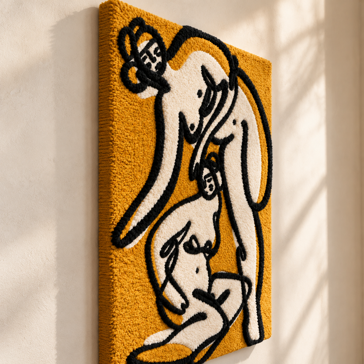 Golden Figure Duet by Treechild — angled relief view
