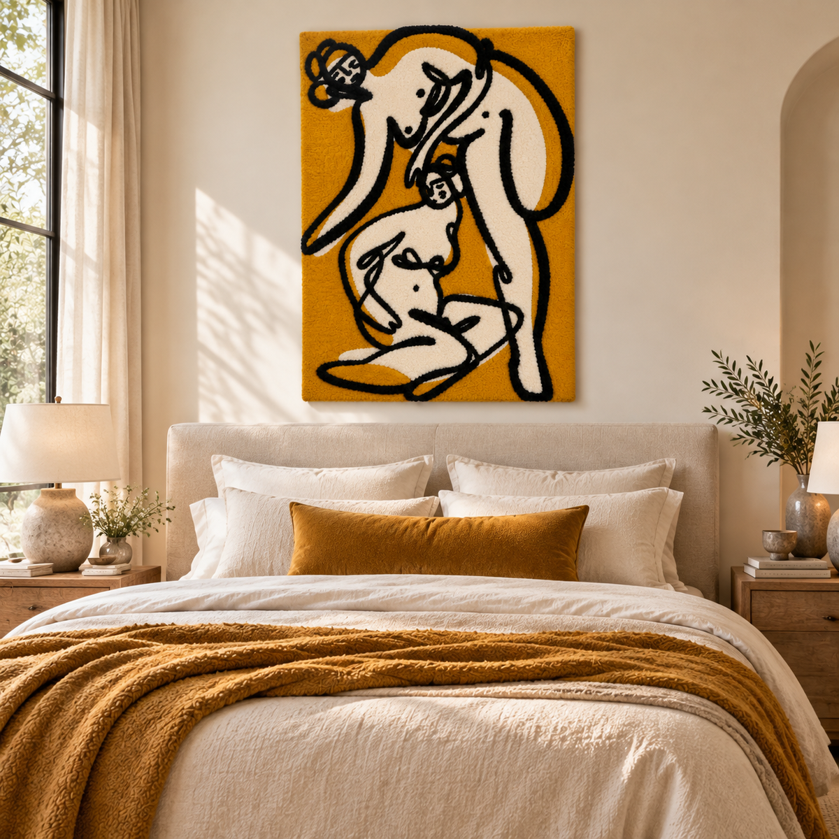 Golden Figure Duet by Treechild — room setting