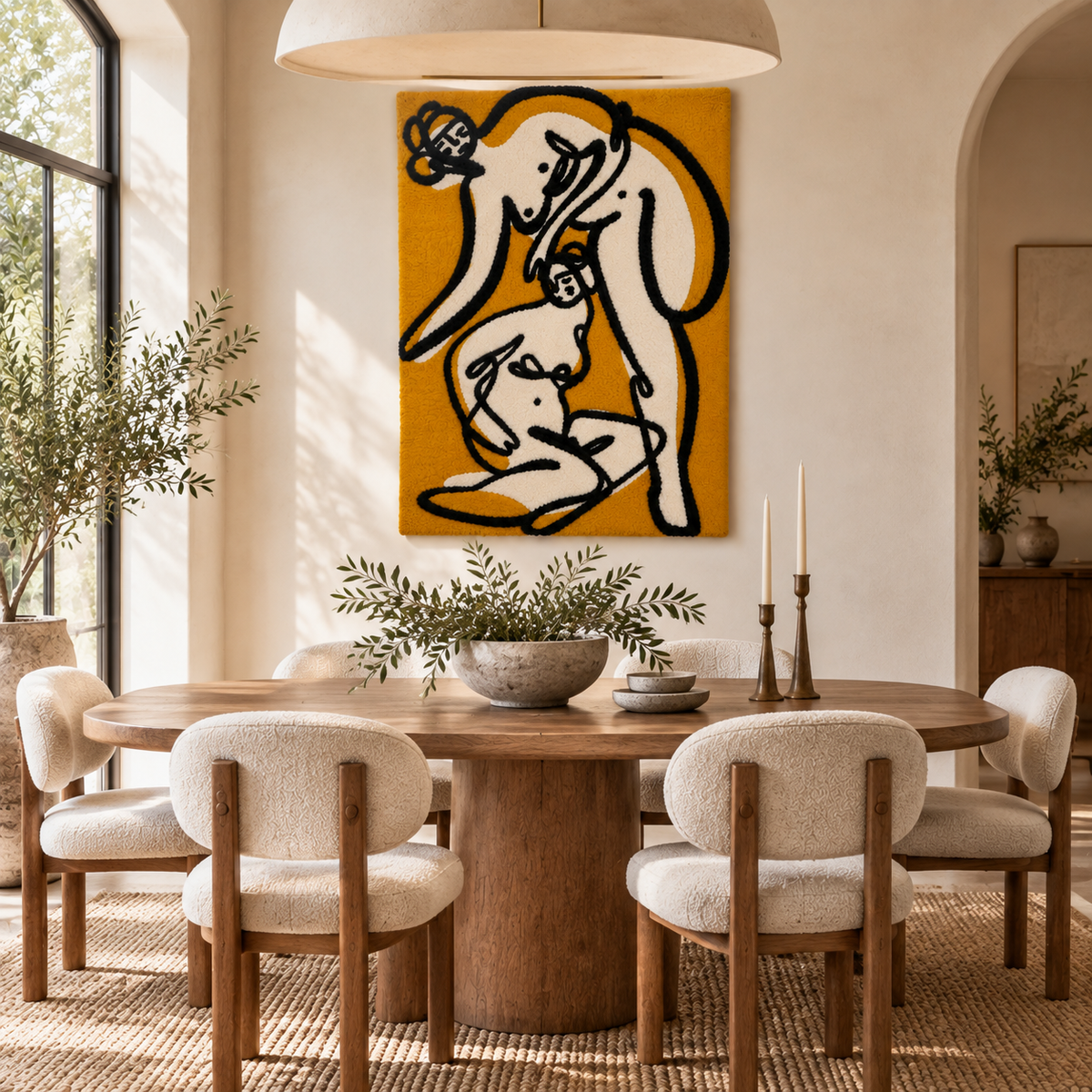 Golden Figure Duet by Treechild — room setting