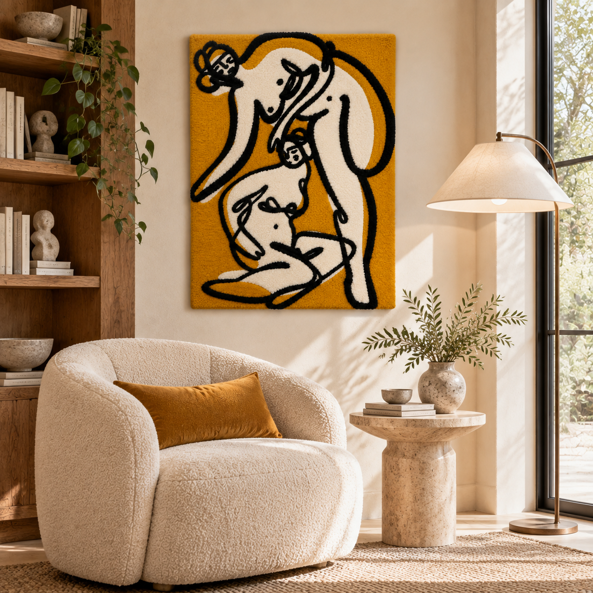 Golden Figure Duet by Treechild — room setting