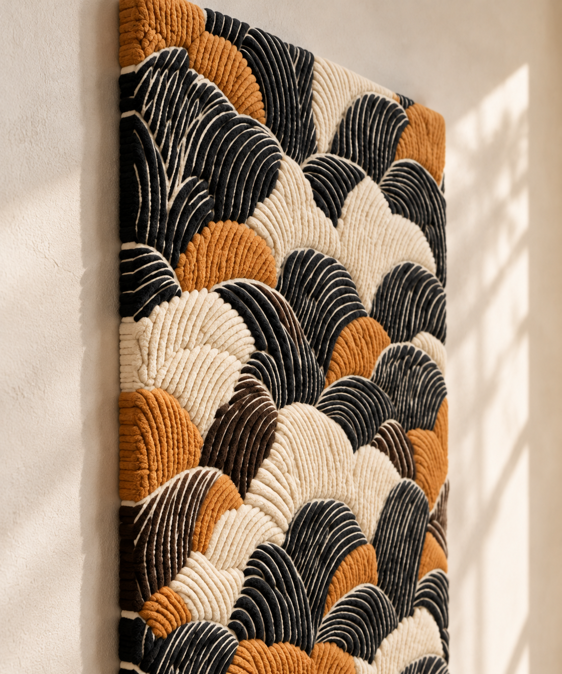 Golden Scallop Tide by Treechild — angled relief view