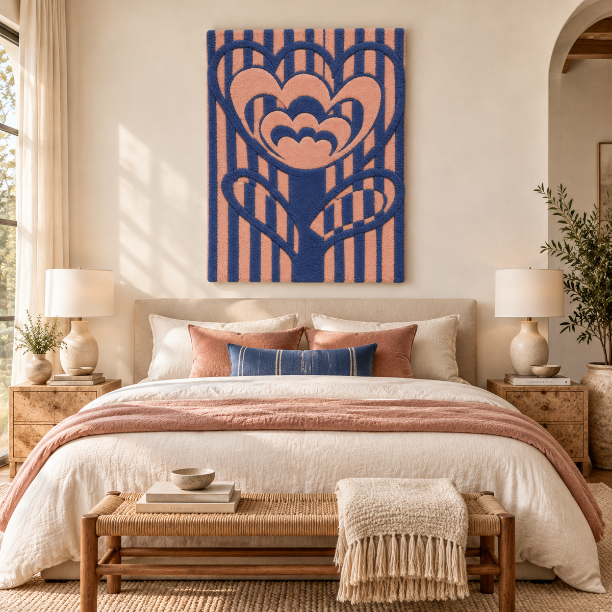 Heartflower in Blush by Treechild — room setting