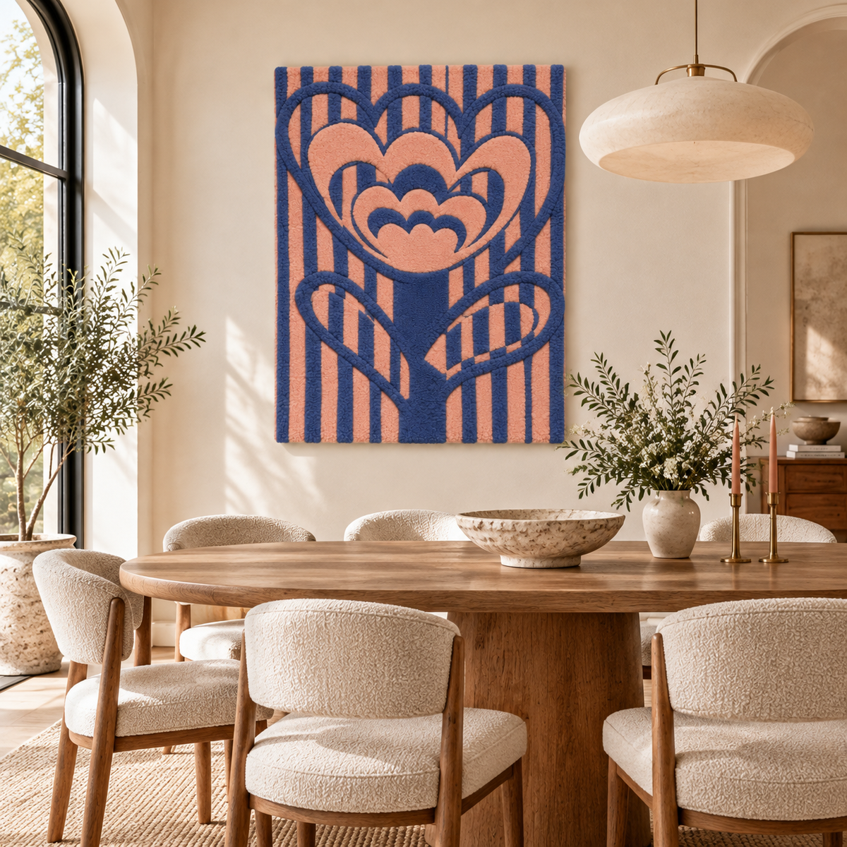Heartflower in Blush by Treechild — room setting