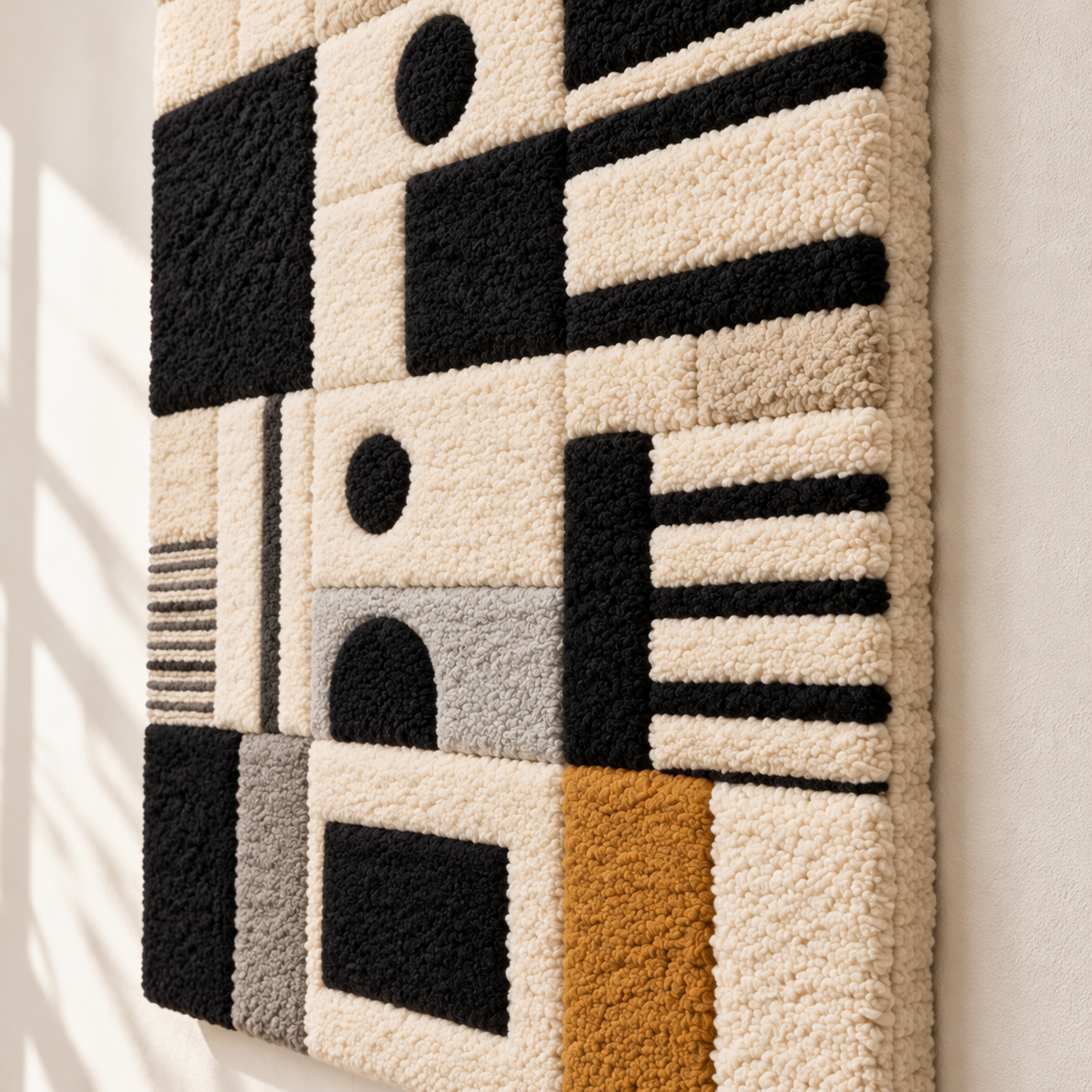 Ochre Geometry by Treechild — angled relief view