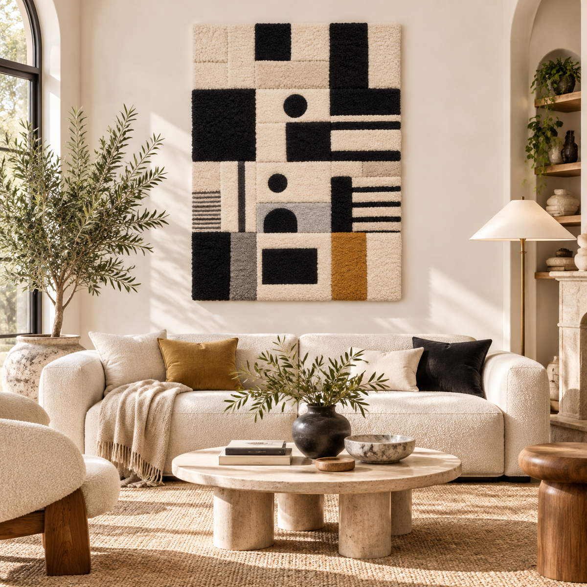 Ochre Geometry by Treechild — front-facing room scene [room-front]