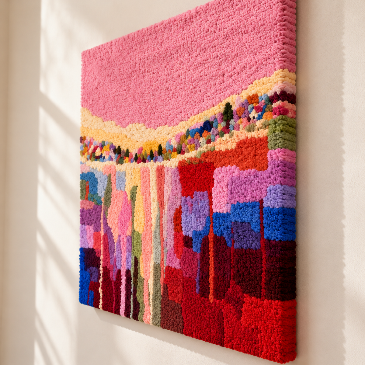 Rose Valley Mosaic by Treechild — angled relief view