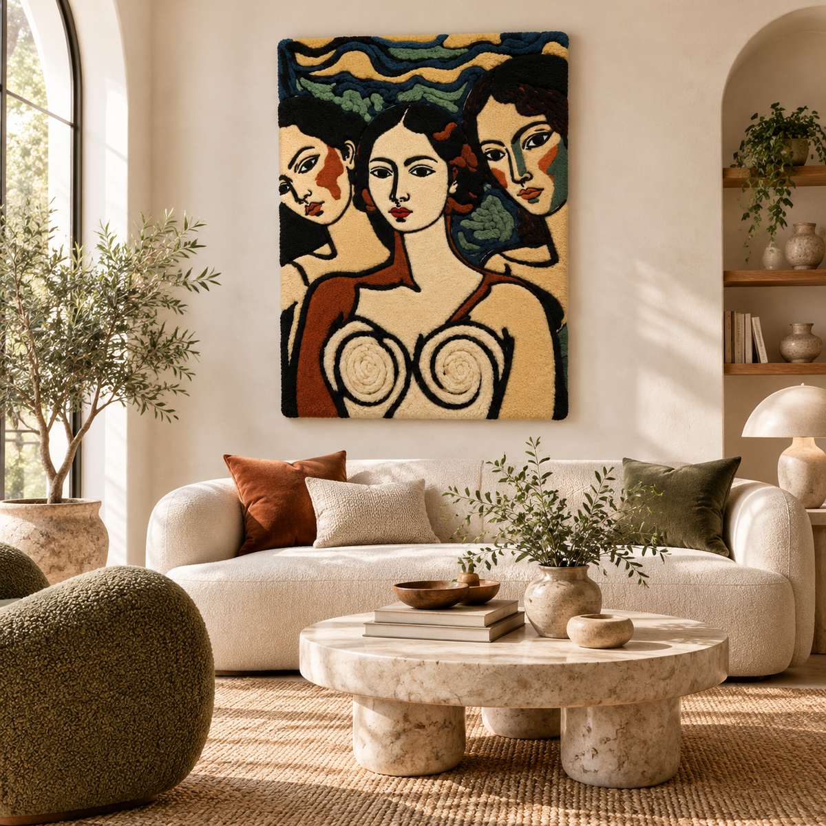 Three Muses at Dusk by Treechild — front-facing room scene [room-front]