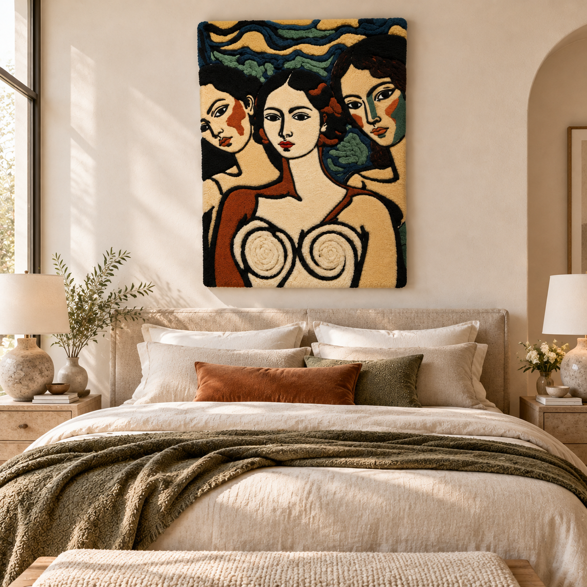 Three Muses at Dusk by Treechild — room setting