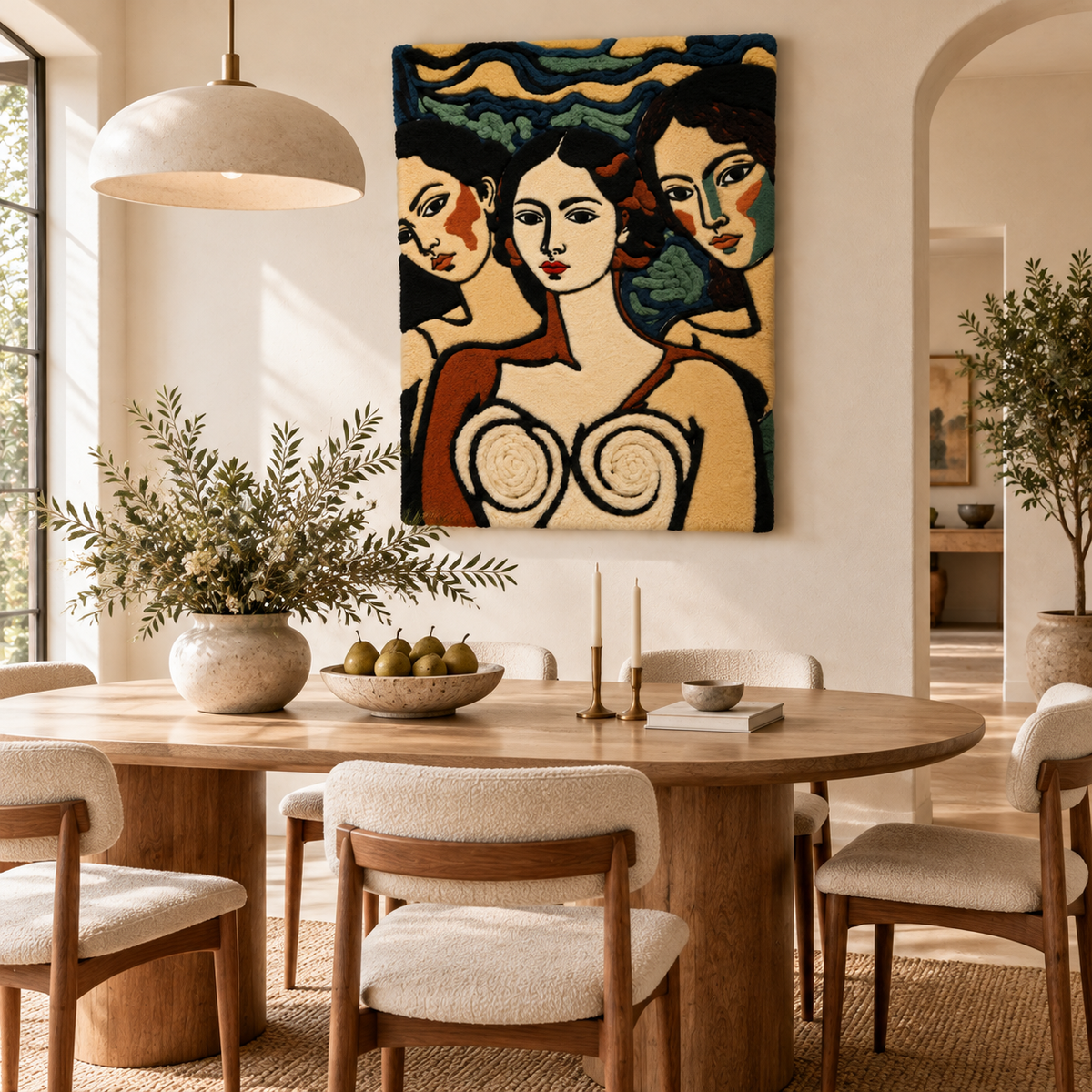 Three Muses at Dusk by Treechild — room setting