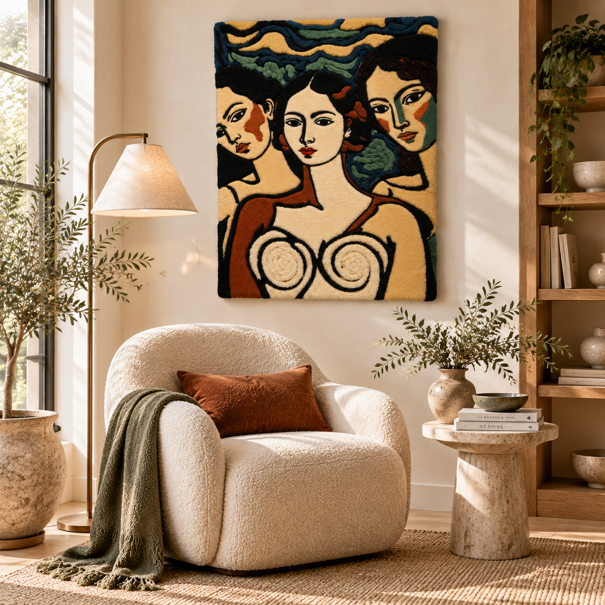 Three Muses at Dusk by Treechild — room setting