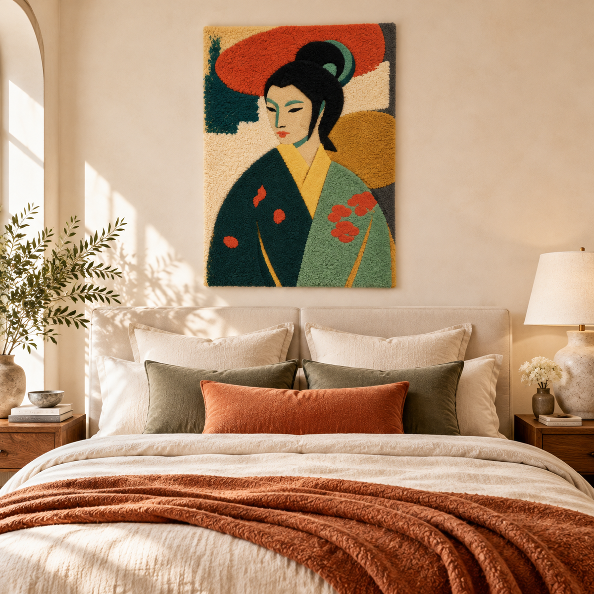 Vermilion Kimono by Treechild — room setting