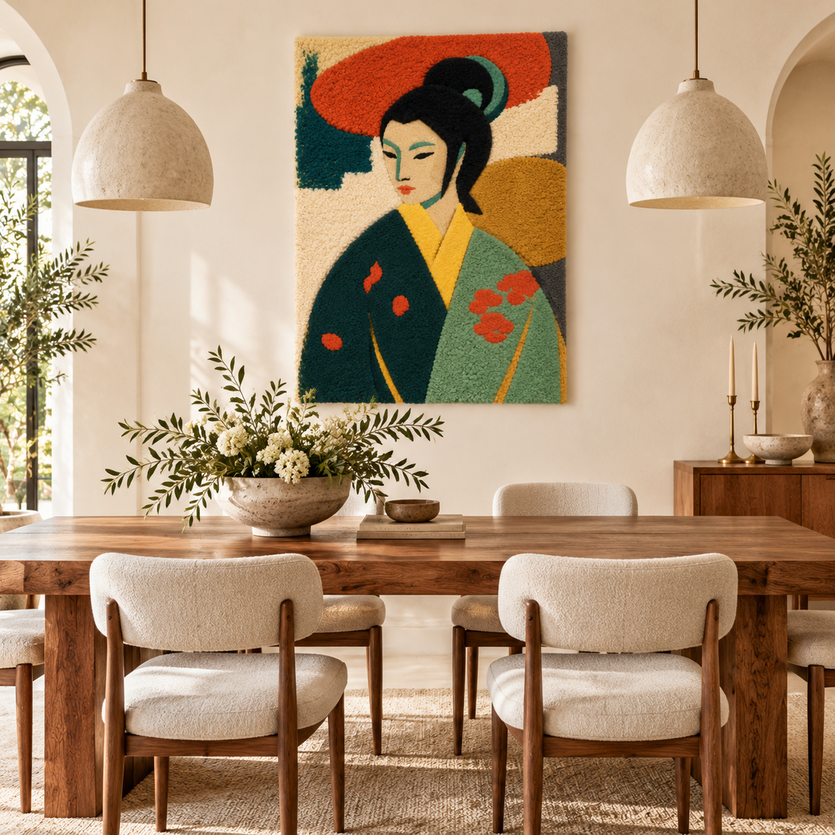 Vermilion Kimono by Treechild — room setting