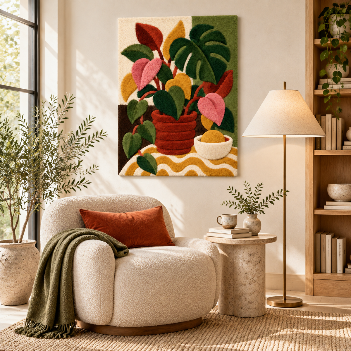 Tropical Leaves and Lemon Bowl — room setting 3