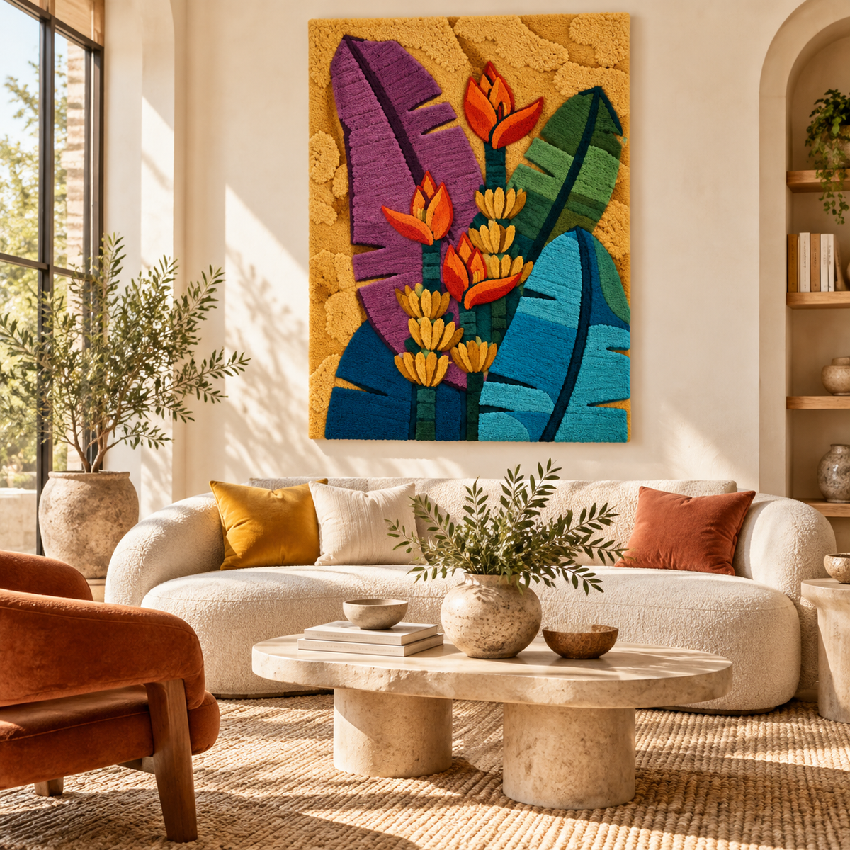 Tropical Torch Leaves by Hewn Earth Studio — room setting