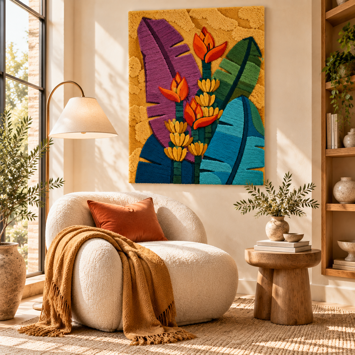 Tropical Torch Leaves by Hewn Earth Studio — room setting