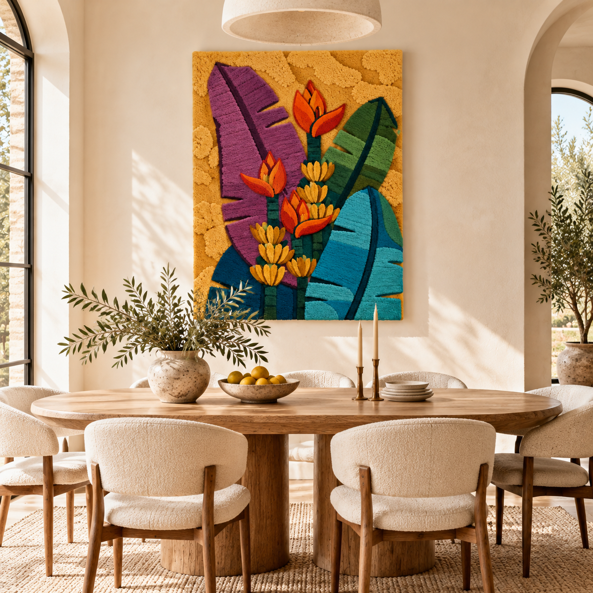 Tropical Torch Leaves by Hewn Earth Studio — room setting