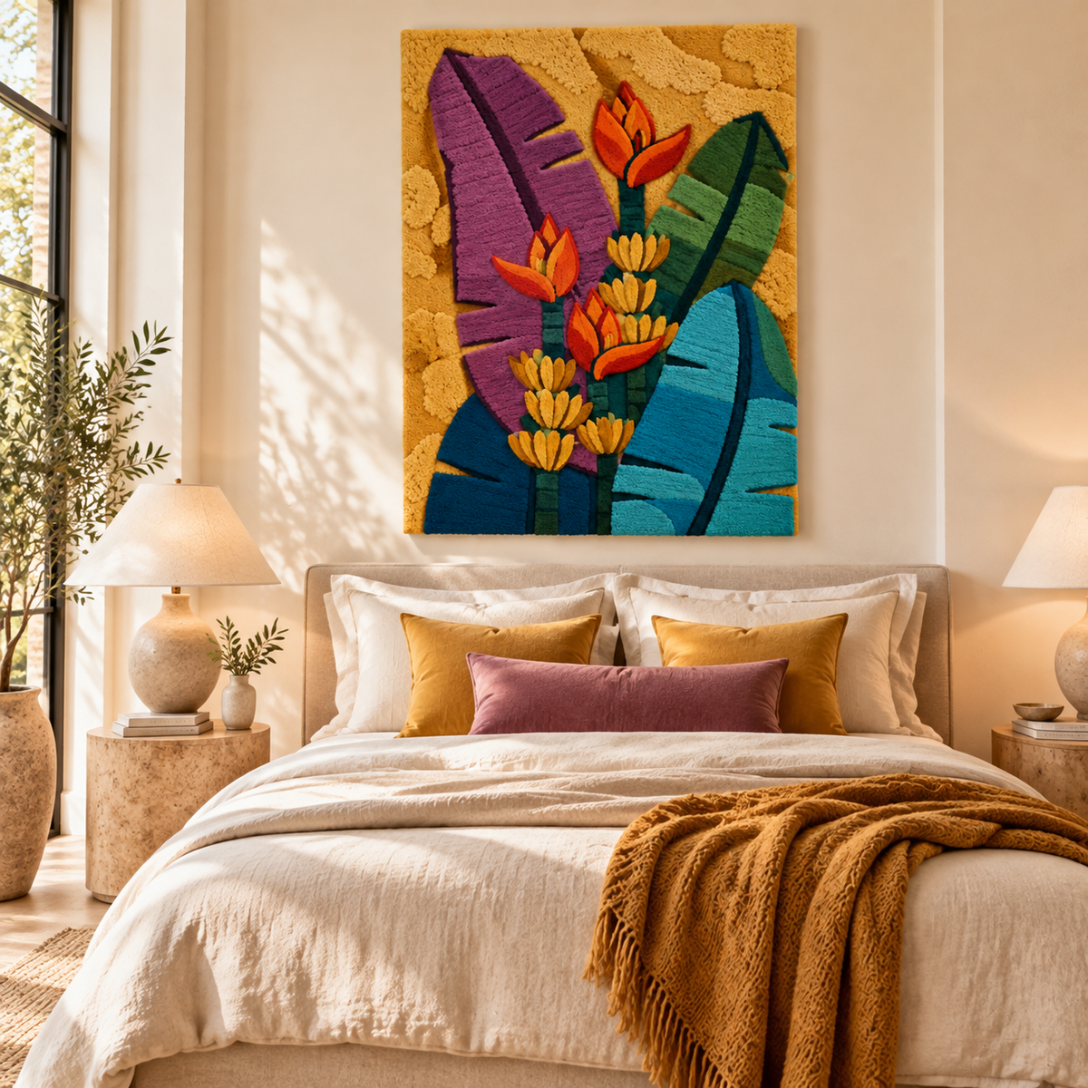 Tropical Torch Leaves by Hewn Earth Studio — room setting