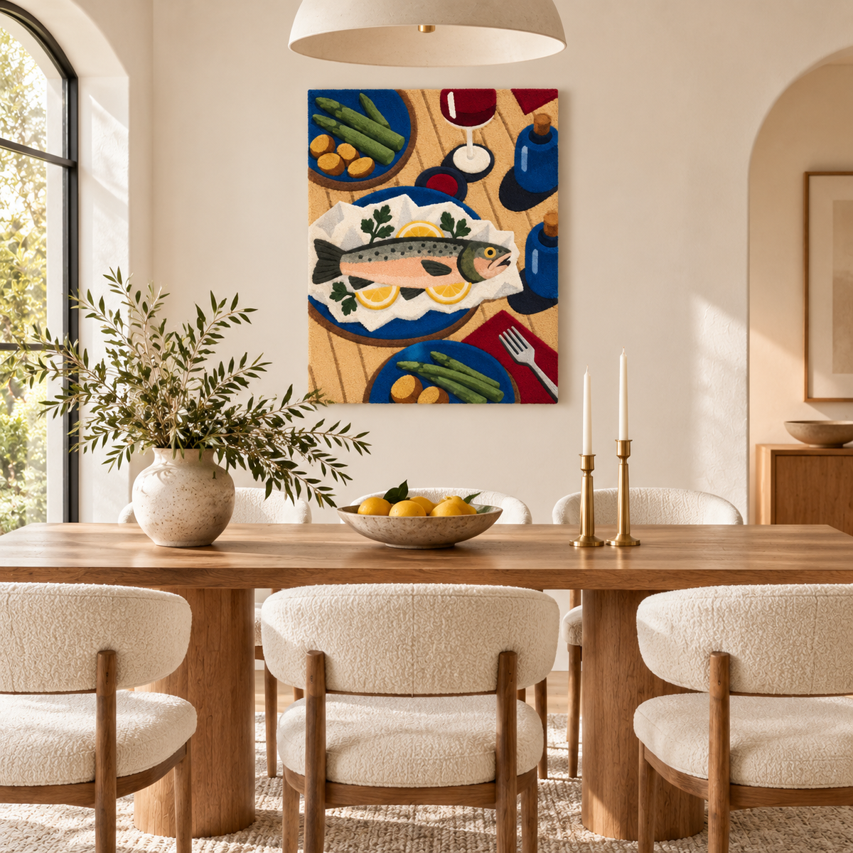 Trout at the Supper Table — room setting 1