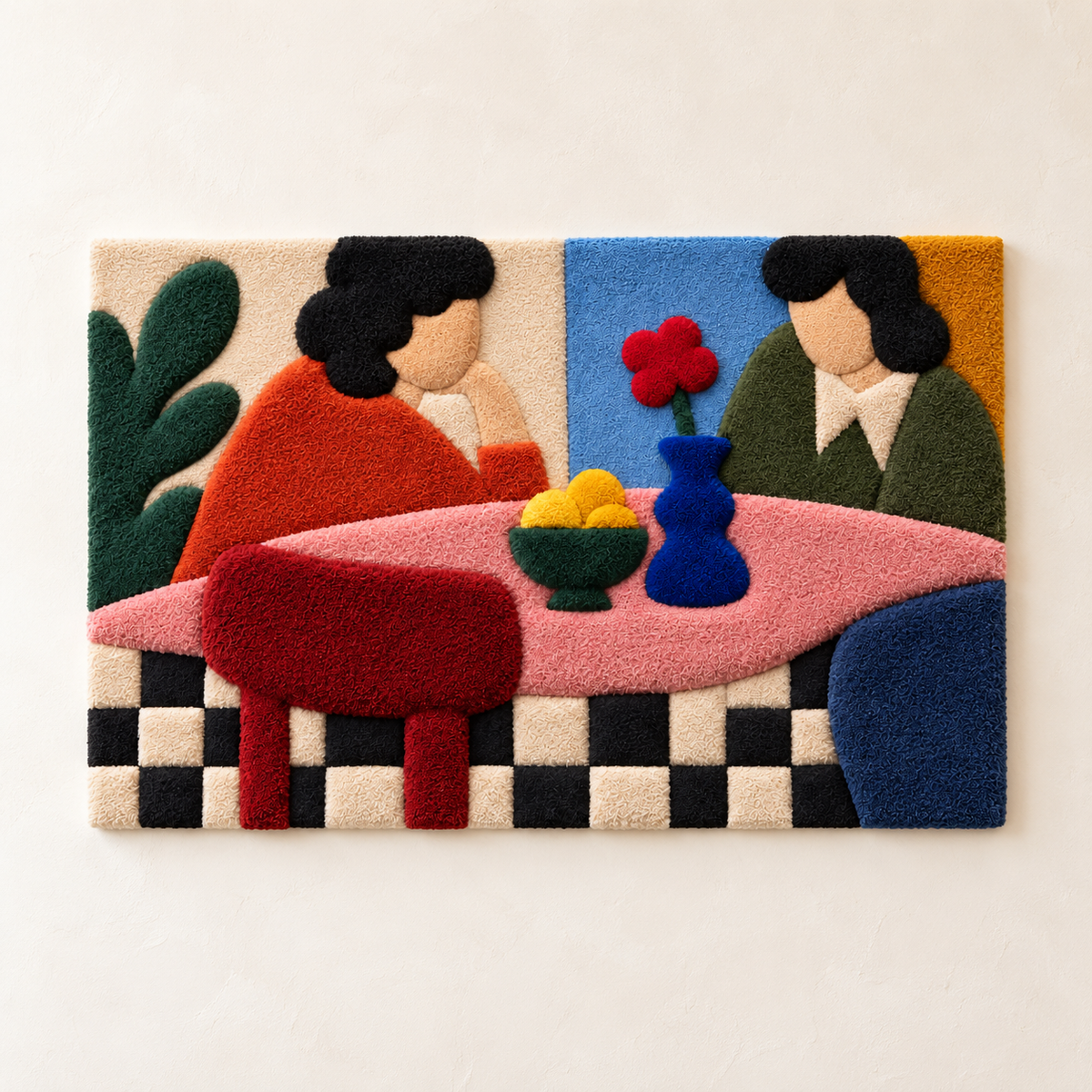 Two at the Pink Cafe Table — front product view