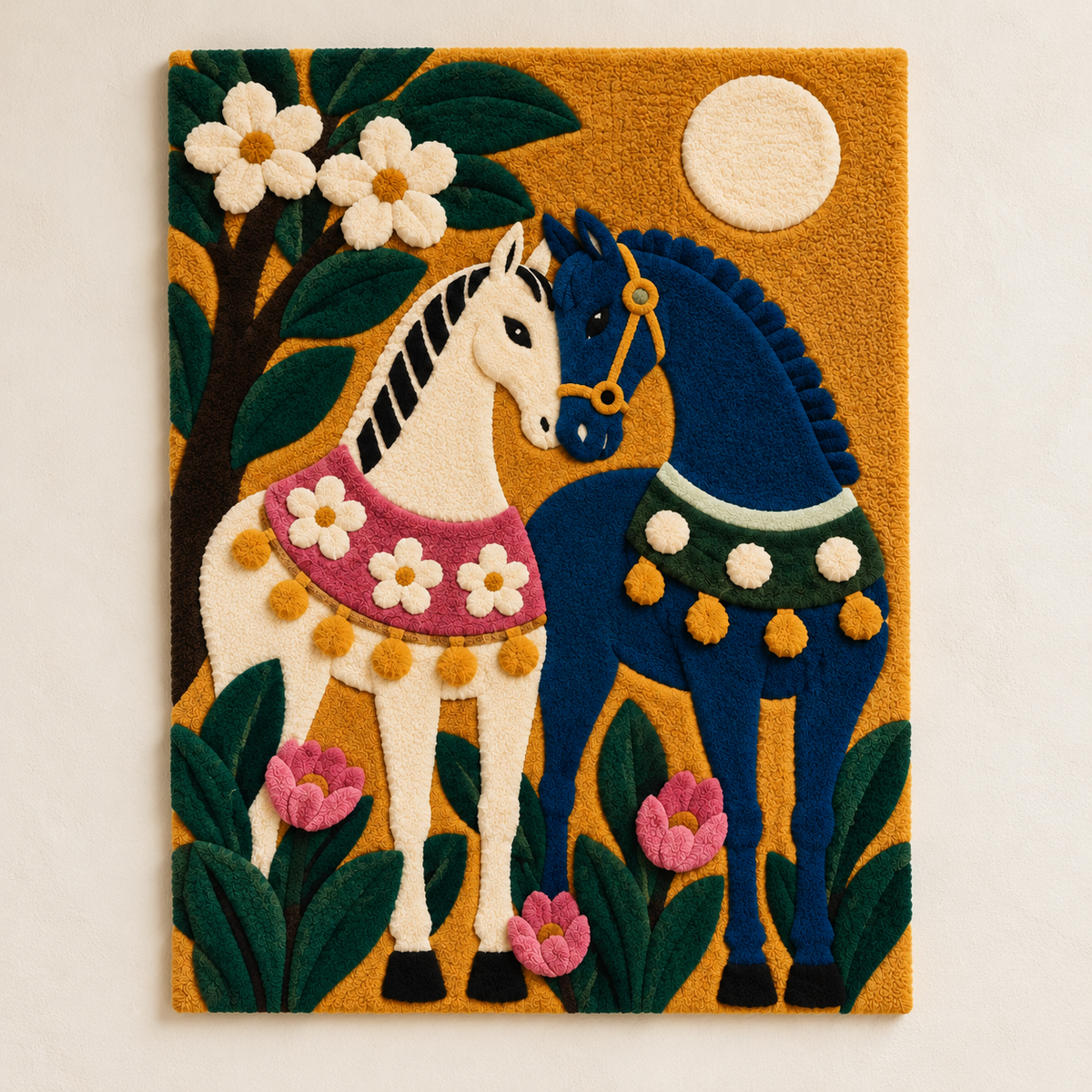 Two Horses in Bloom — front product view [product-light]