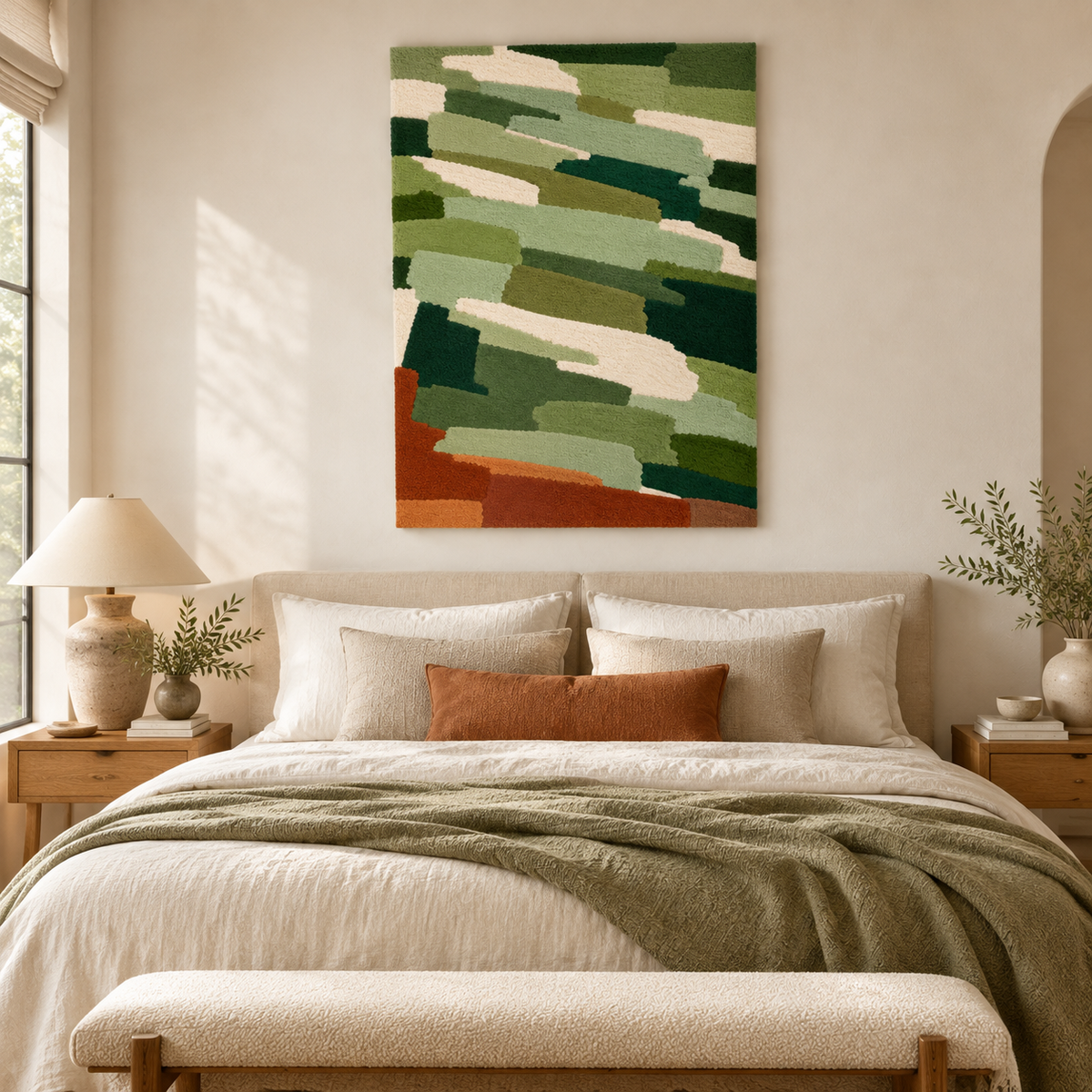 Verdant Brushstep — room setting 2