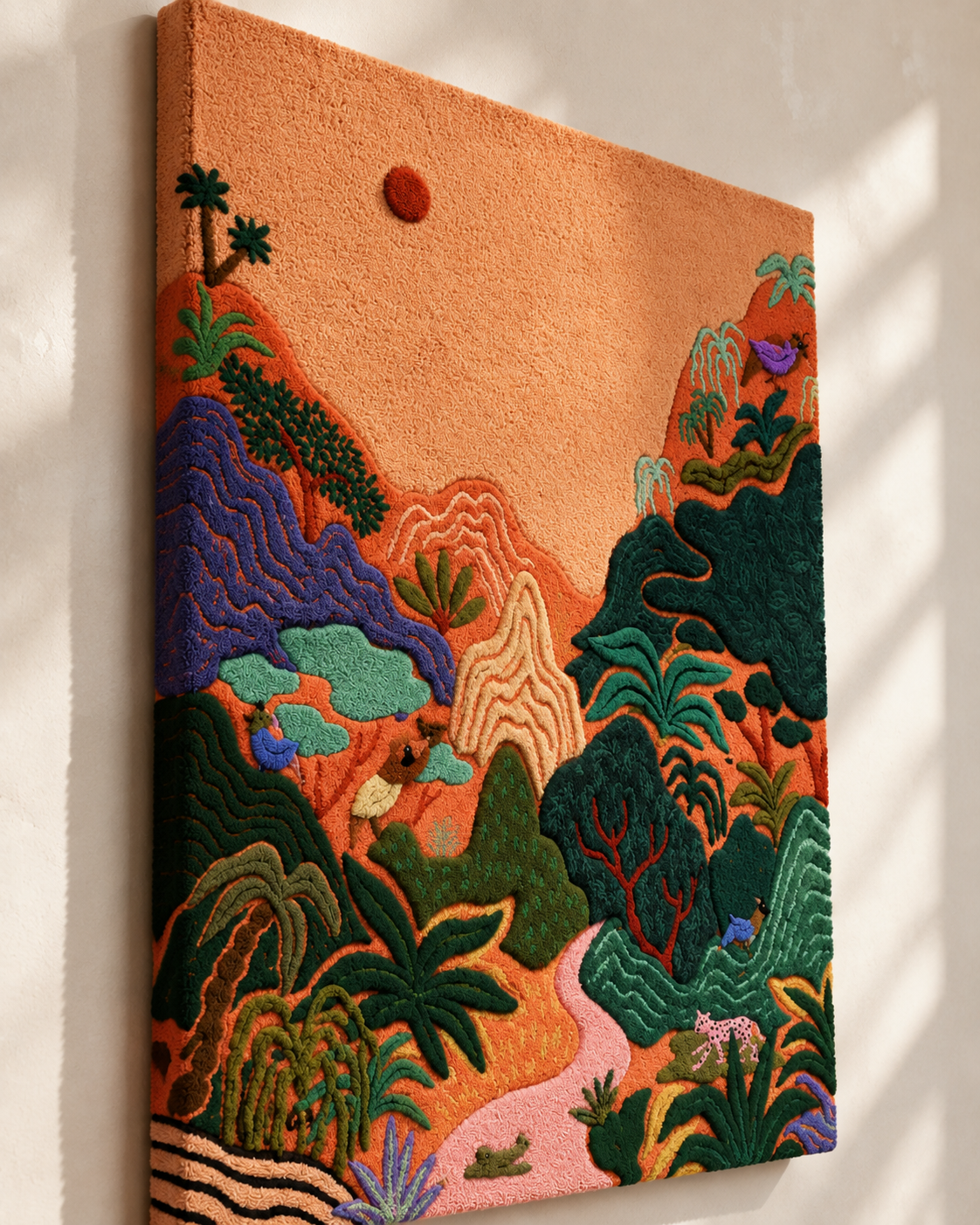 Vermilion Mountain Passage — angled relief view