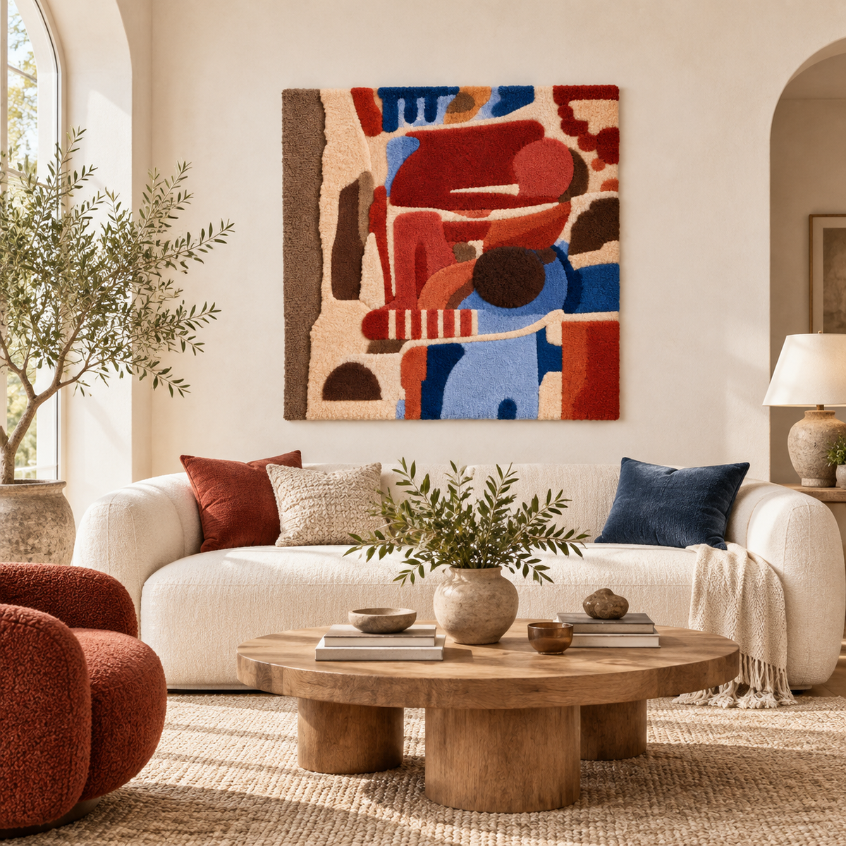 Vermilion Shape Study — front-facing room scene