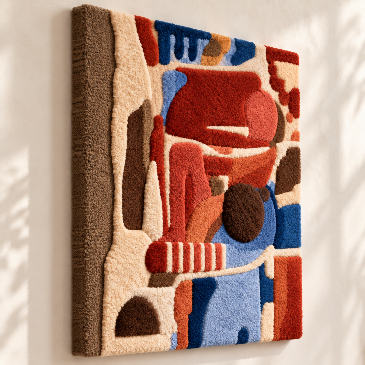 Vermilion Shape Study — angled relief view