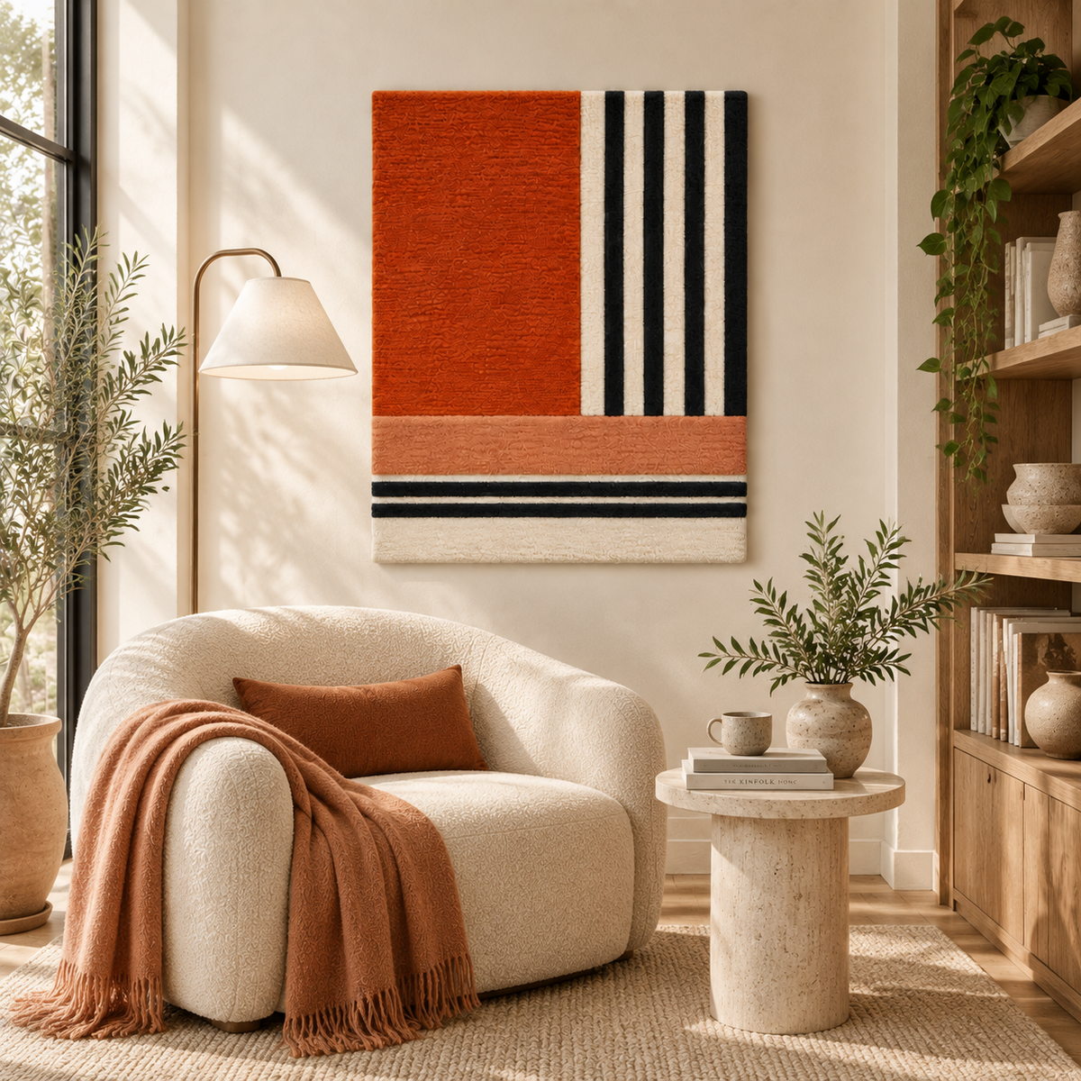 Vermilion Stripe Crossing — front-facing room scene [room-front]