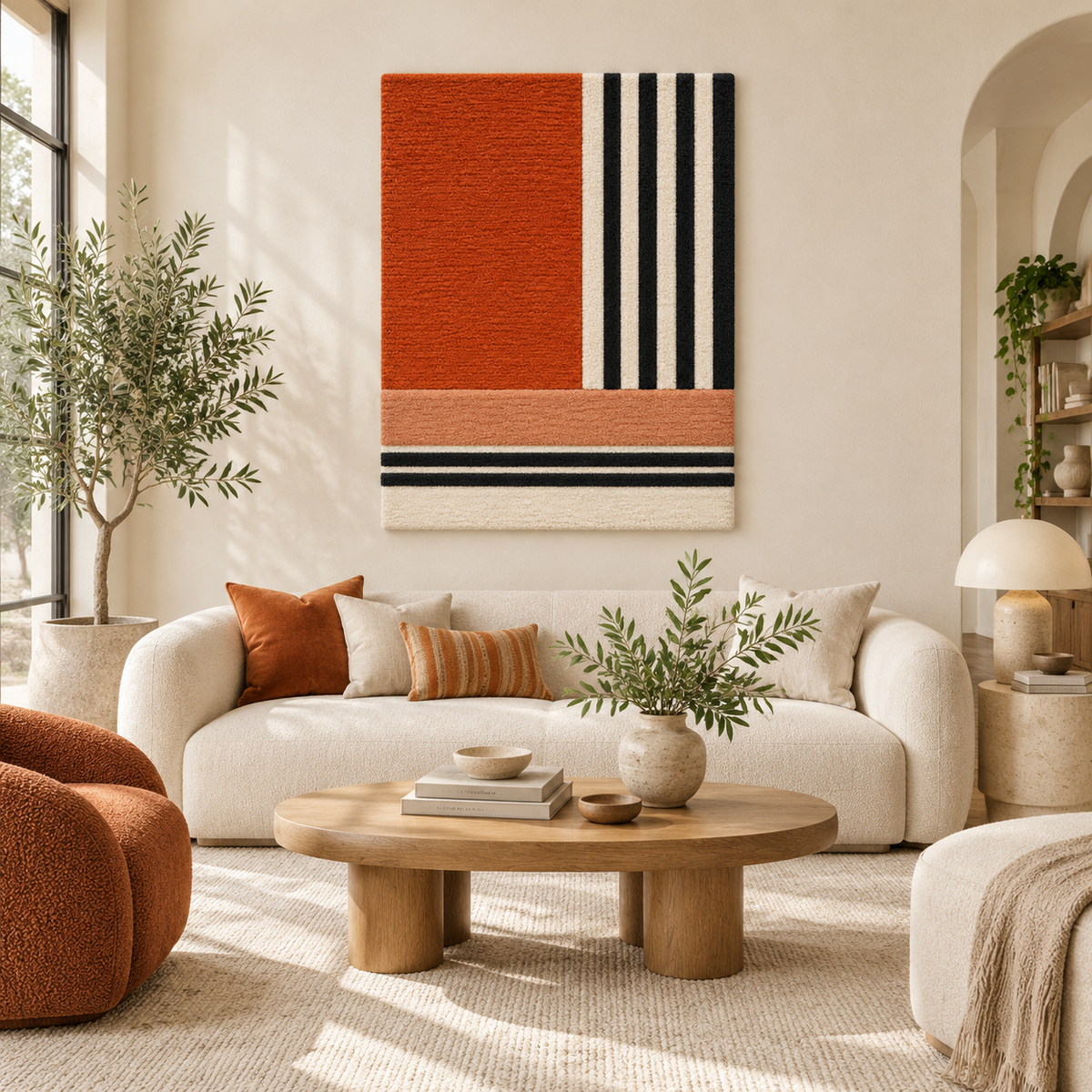 Vermilion Stripe Crossing — front-facing room scene [room-front]