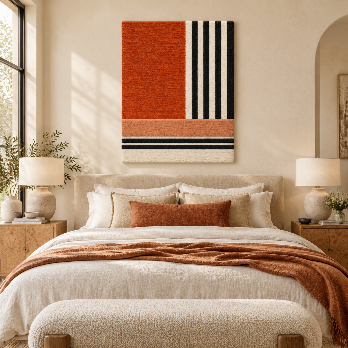 Vermilion Stripe Crossing — front-facing room scene [room-front]