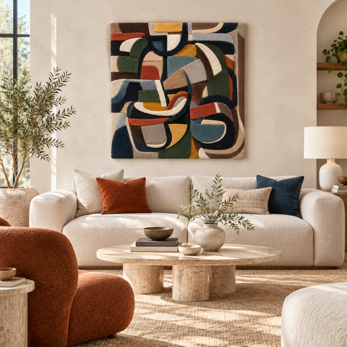 Vessels at the Midnight Table — front-facing room scene