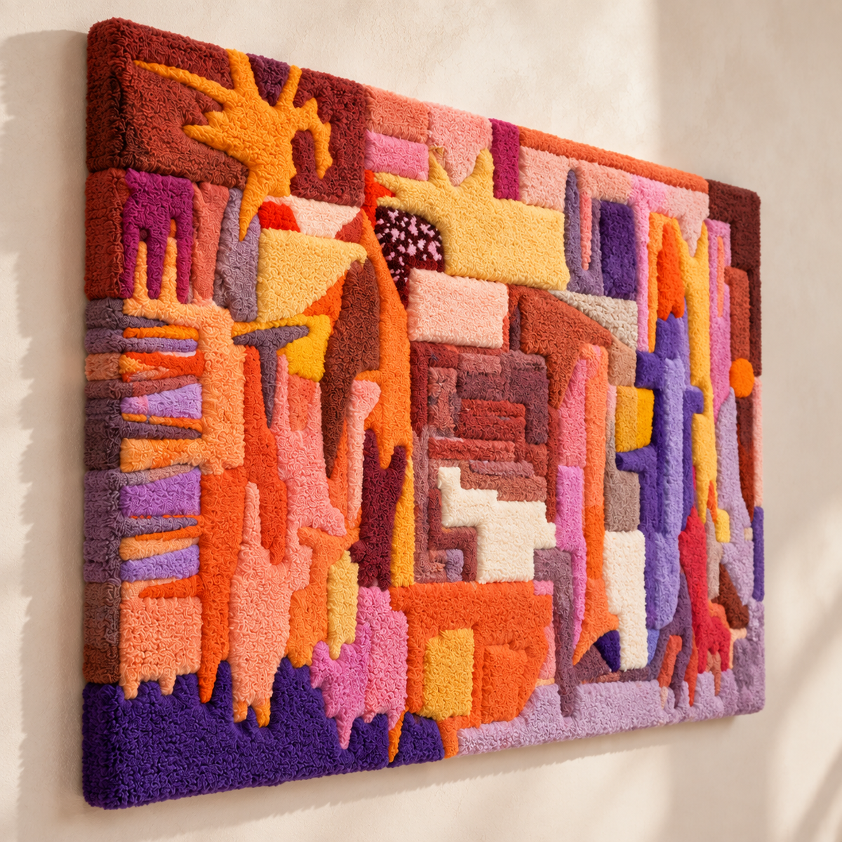 Violet City Cadence — angled relief view